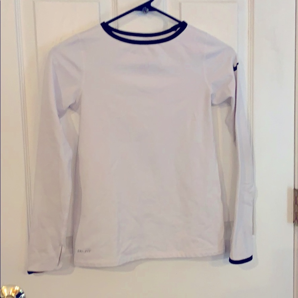 Nike Pro white compression shirt
